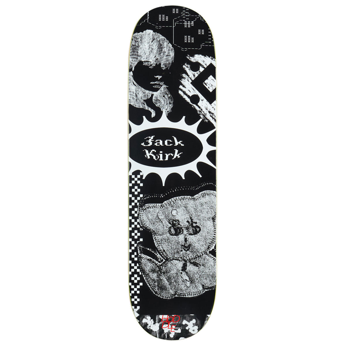 Hoddle Jack Kirk Patch Skateboard Deck - 8.375