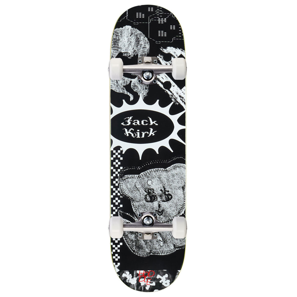 Hoddle Jack Kirk Patch Skateboard Complete - 8.375