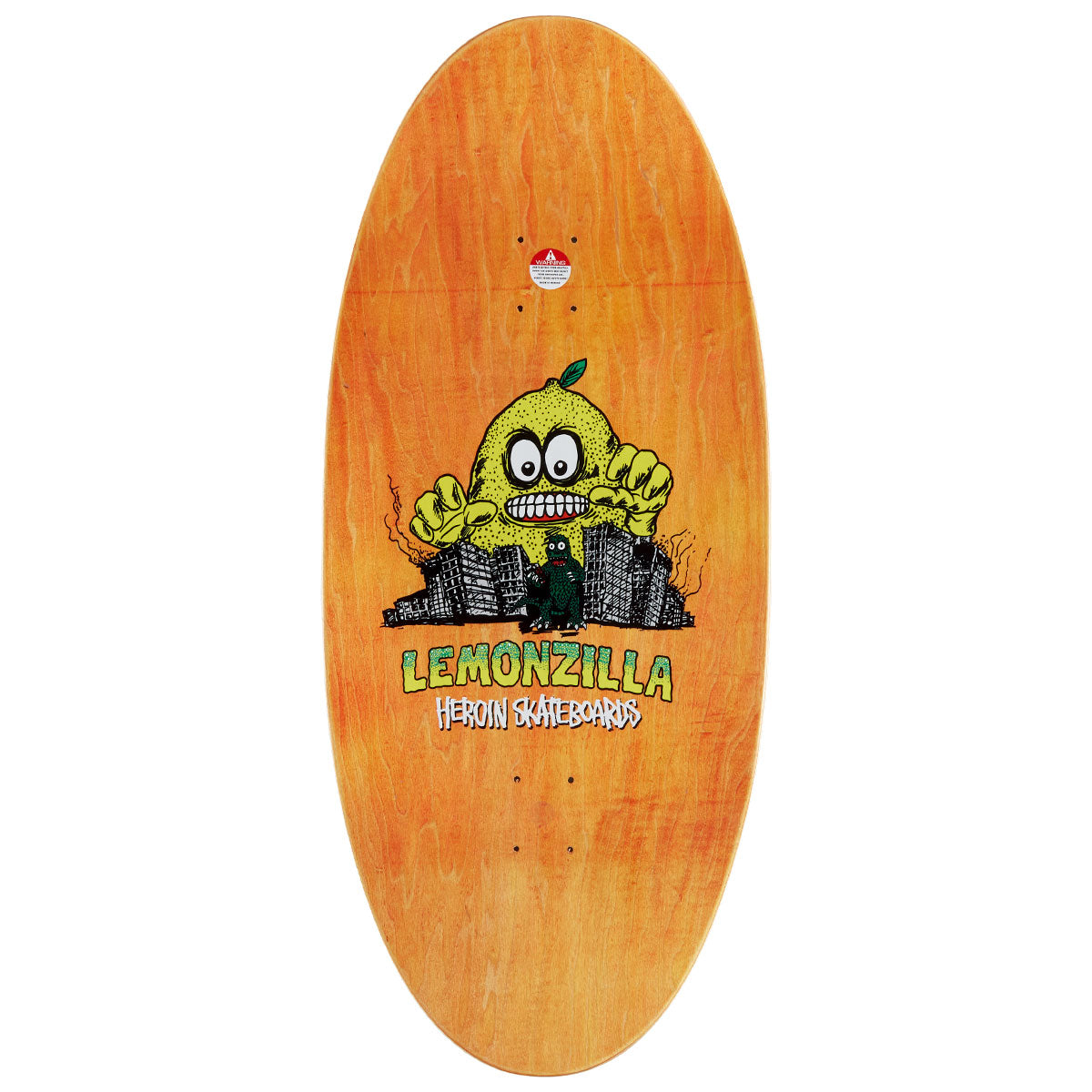 Heroin Lemonzilla Skateboard Deck - 13.50