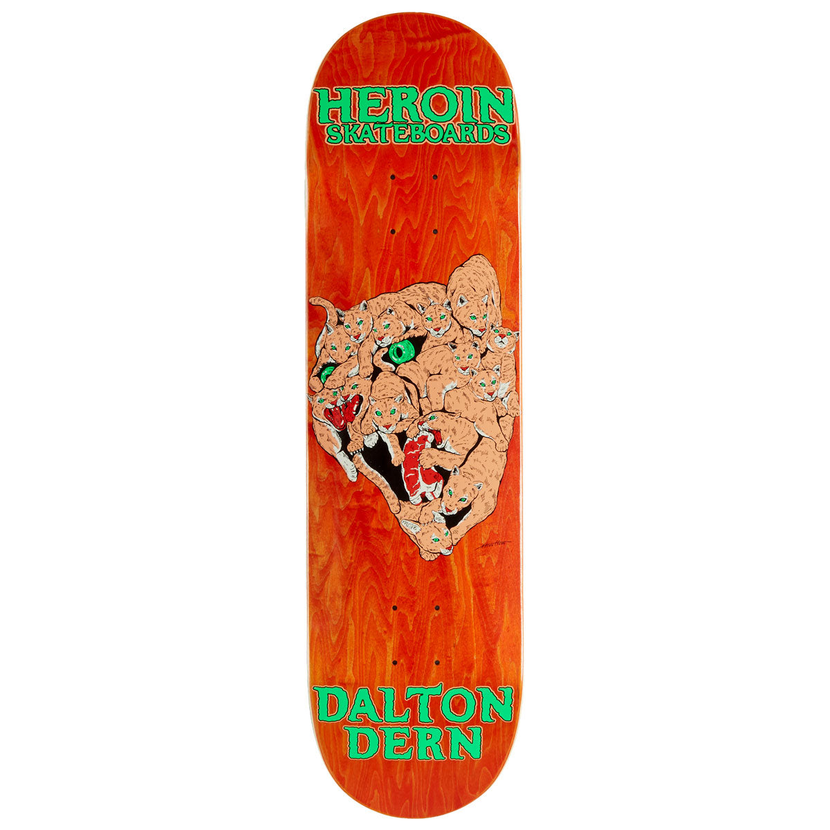 Heroin Dalton Dern Panther Skateboard Deck - 8.50