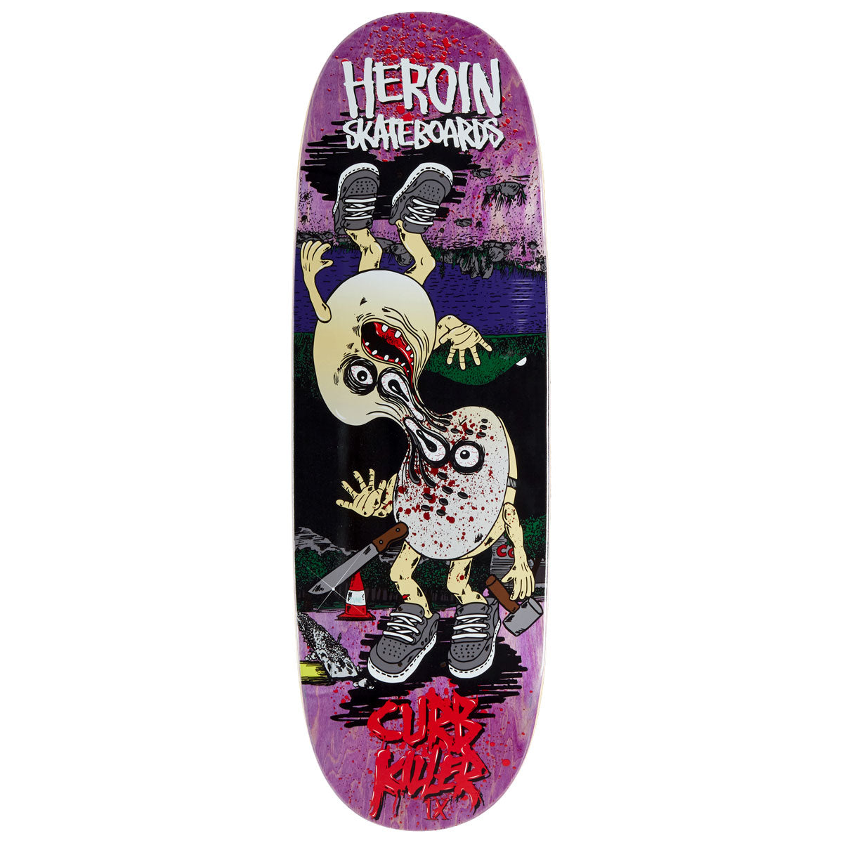 Heroin Curb Killer 9 Merged Skateboard Deck - 10.00