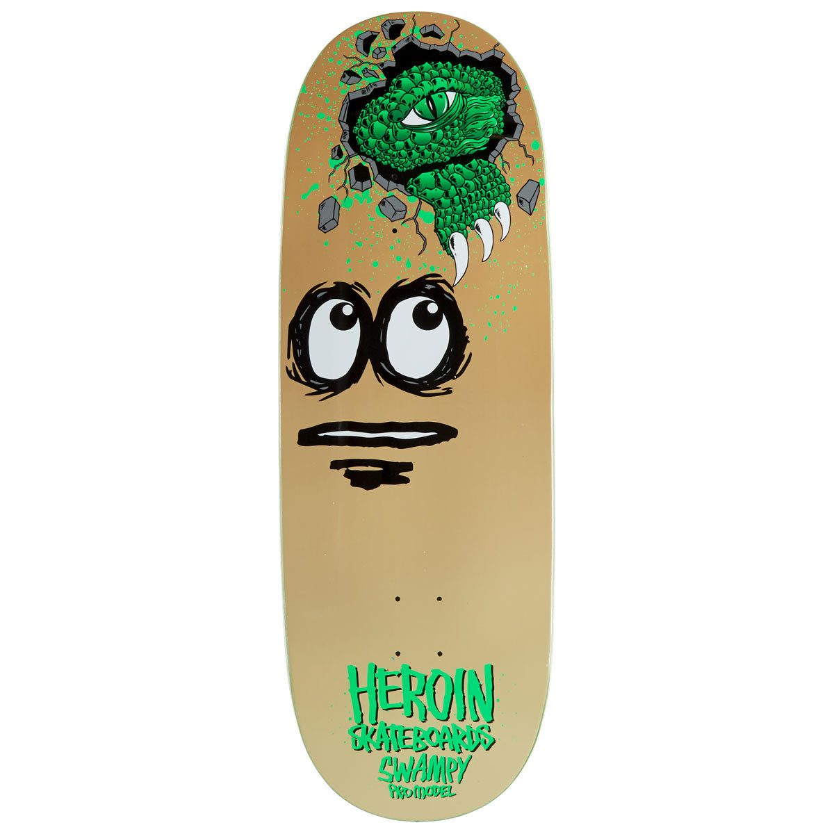 Heroin Swampy Egg Skateboard Deck - 11.00