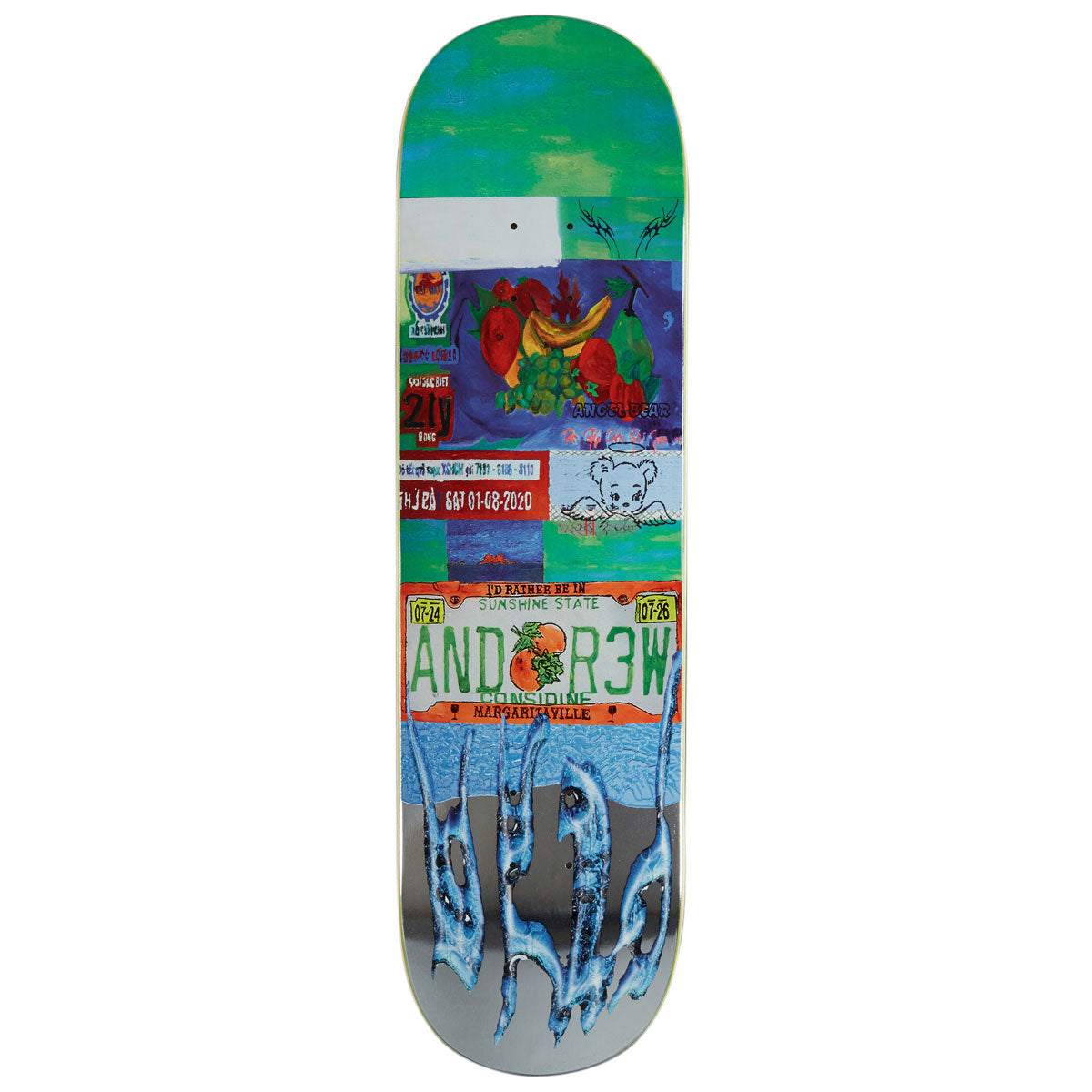 WKND Plated Andrew Considine SN Skateboard Deck - Silver Foil - 8.50