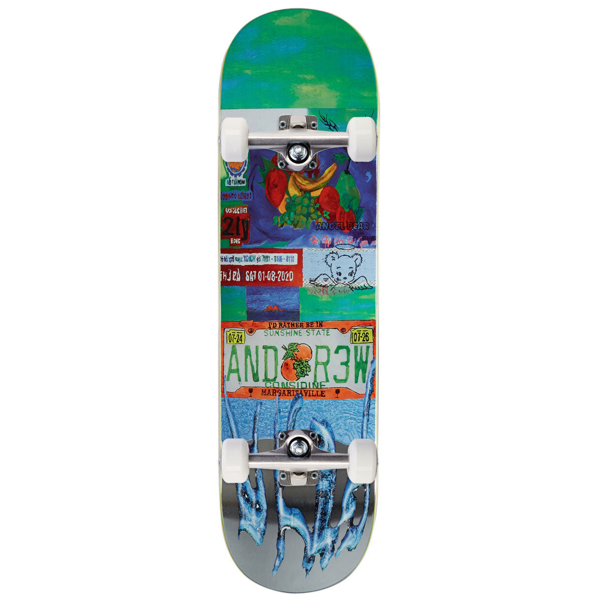 WKND Plated Andrew Considine SN Skateboard Complete - Silver Foil - 8.50