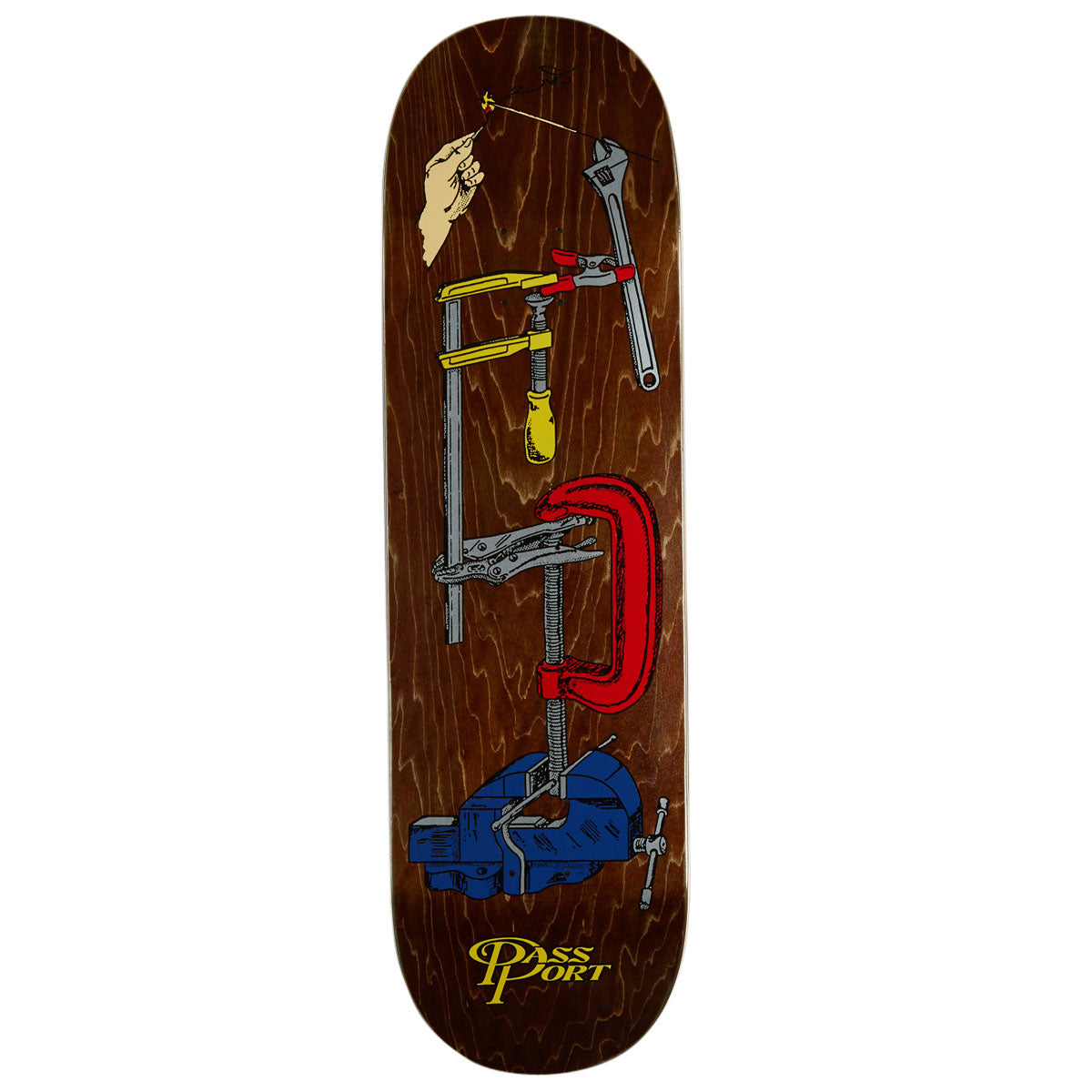 Passport Minimal Output Series Vice Grip Skateboard Deck - 8.874
