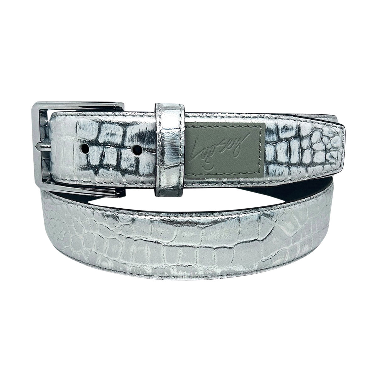 Loosey Premium Croc Belt - Silver image 1