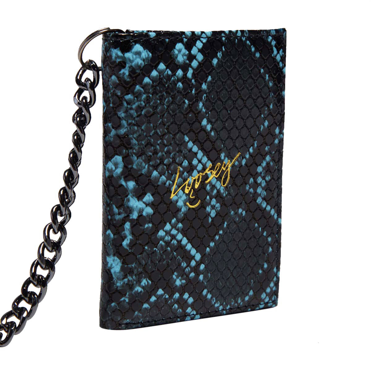Loosey Snake Skin Chain Gang Wallet - Blue image 4
