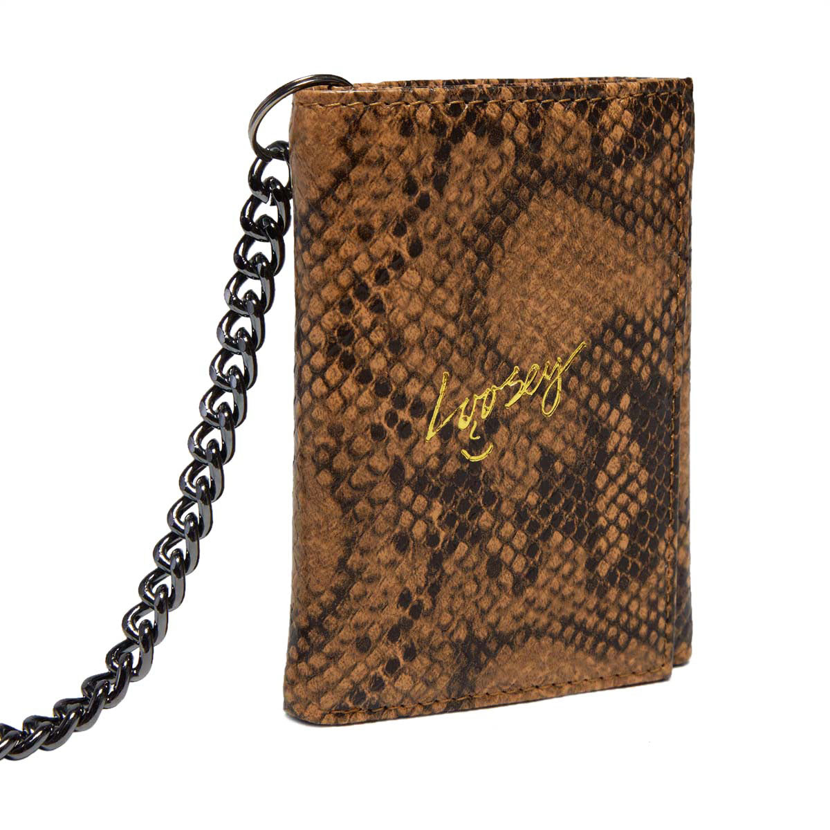 Loosey Snake Skin Chain Gang Wallet - Brown image 4