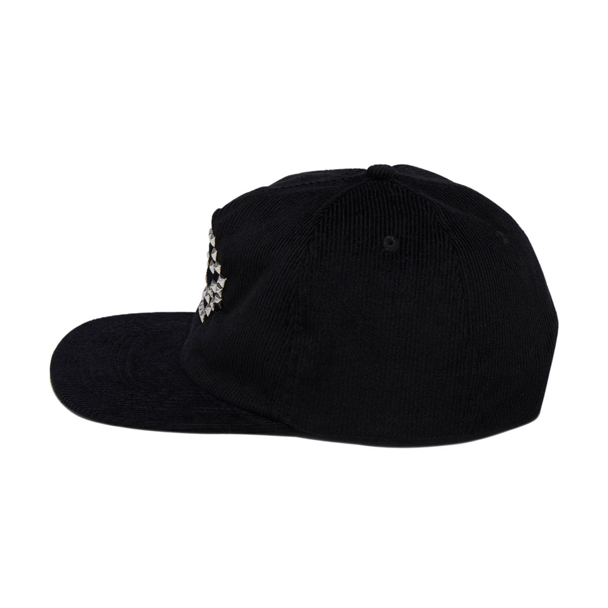 Loosey Smiley Studded Snapback Hat - Black image 3