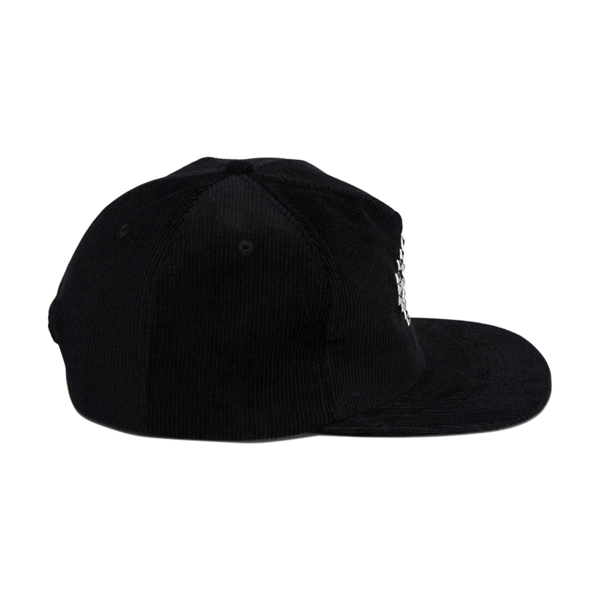 Loosey Smiley Studded Snapback Hat - Black image 4