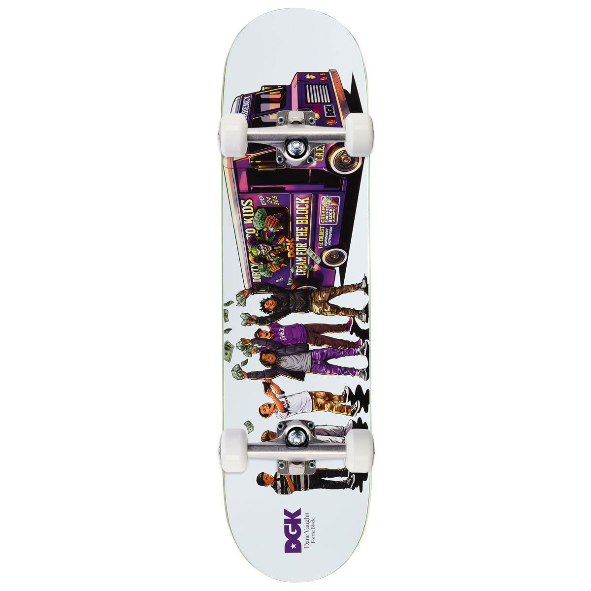 DGK For The Block Vaughn Skateboard Complete - 8.00