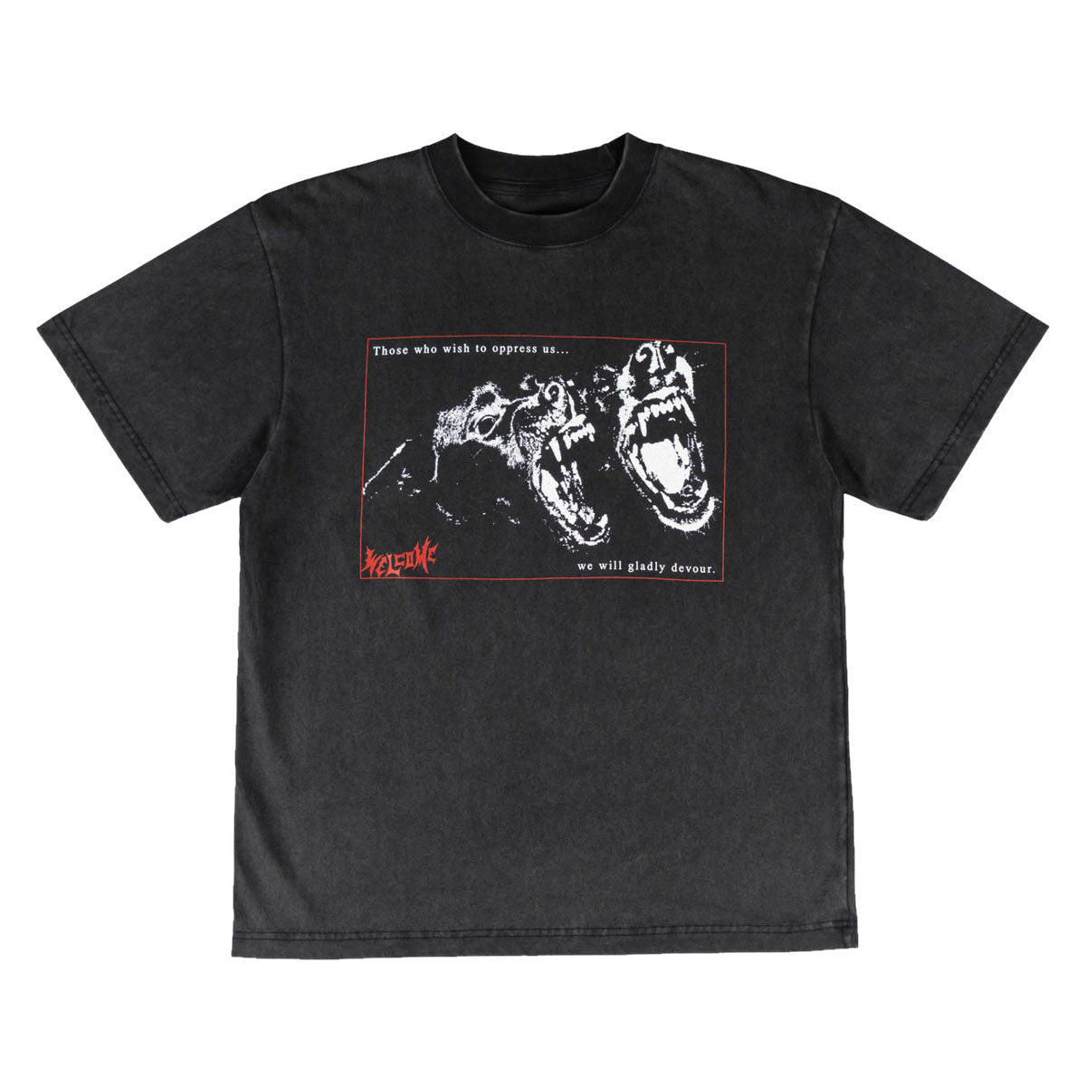 Welcome Snarl T-Shirt - Vintage Black image 1