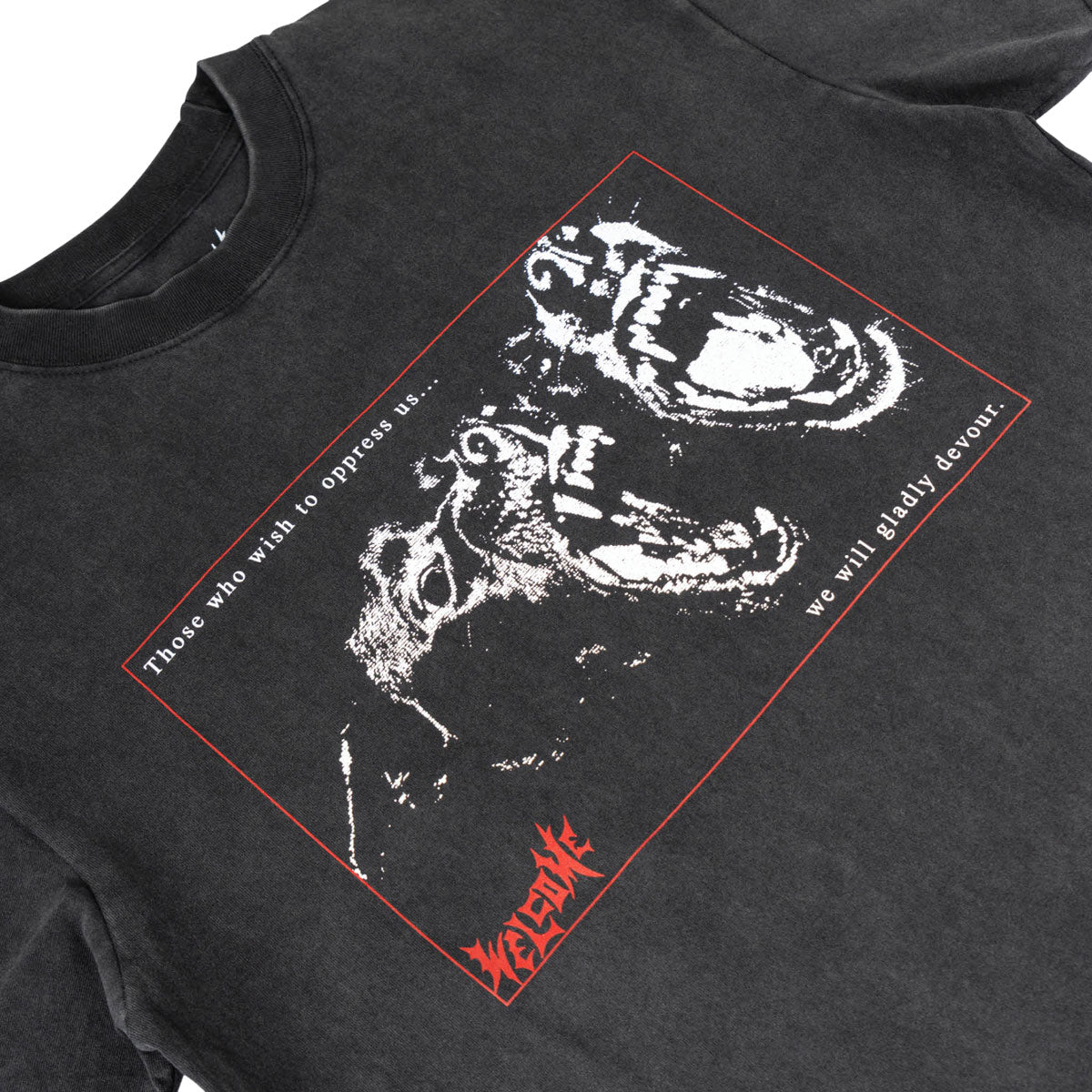 Welcome Snarl T-Shirt - Vintage Black image 2