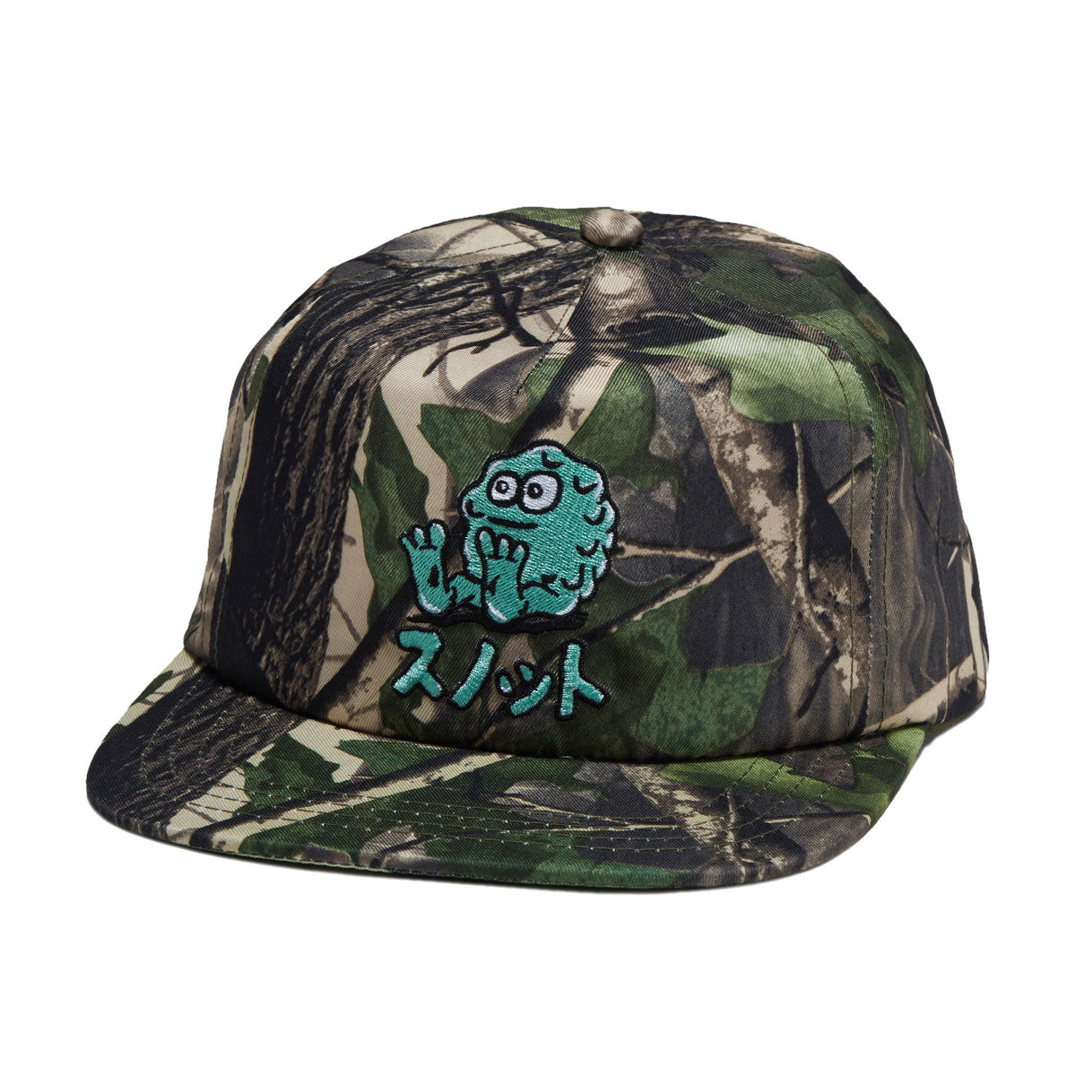 Snot Japan Booger Logo Snapback Hat - Camo image 1