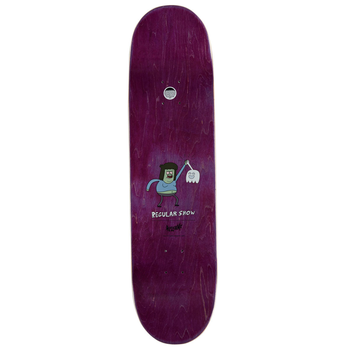 Welcome x Regular Show Group Skateboard Complete - White/Prism Foil - 8.50