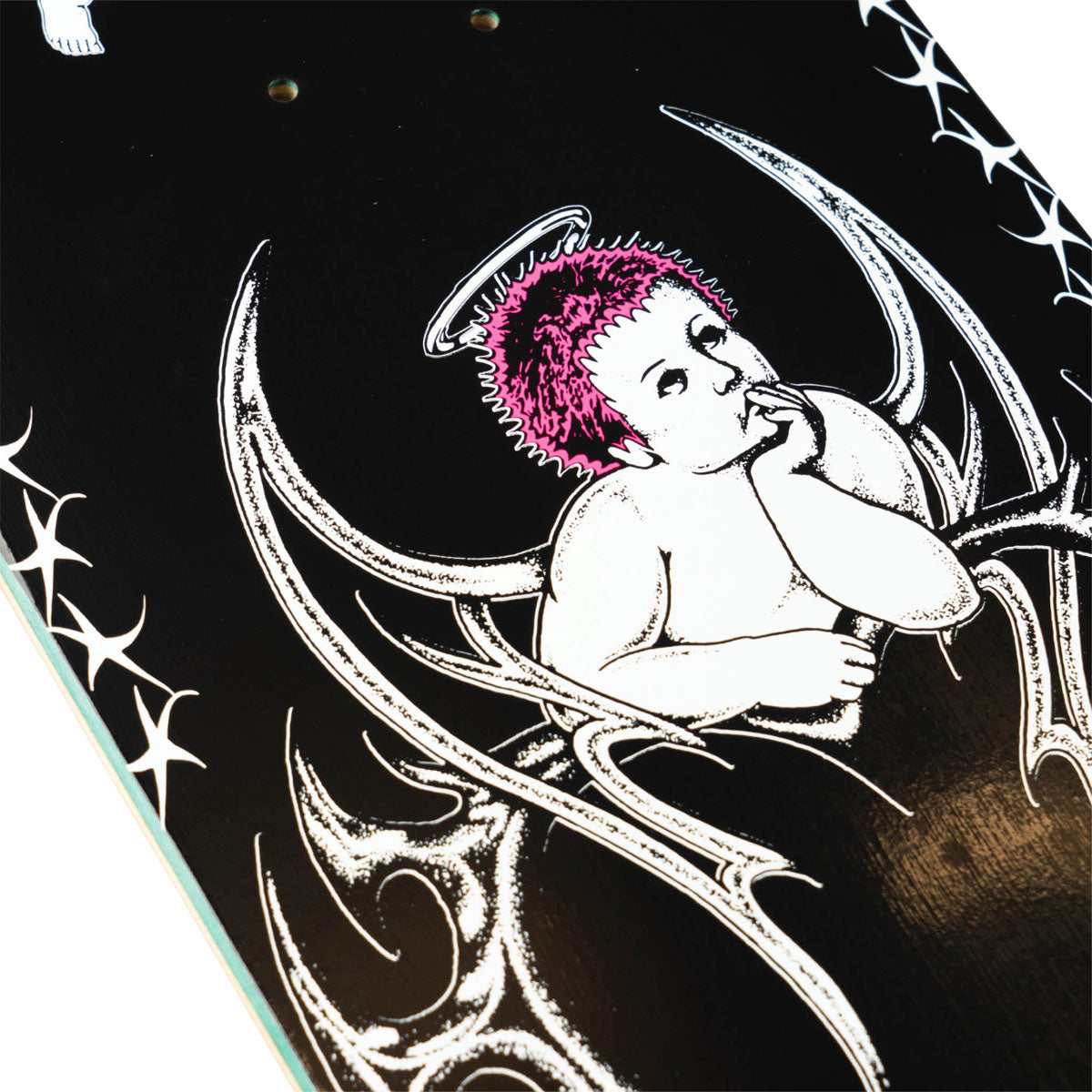 Welcome Cherubs Evan Mock On Island Skateboard Deck - Black/White - 8.38