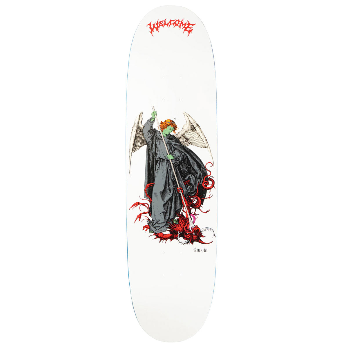 Welcome Spear Nick Garcia On Son Of Boline Skateboard Deck - White/Red - 8.80