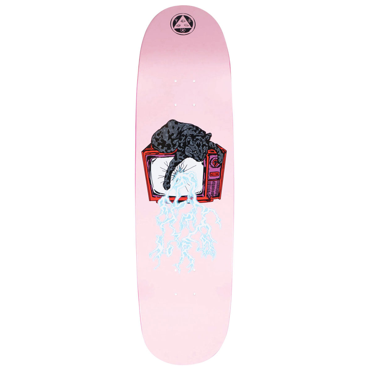 Welcome Static Nora Vasconcellos On Sphynx Skateboard Deck - Pink - 8.80