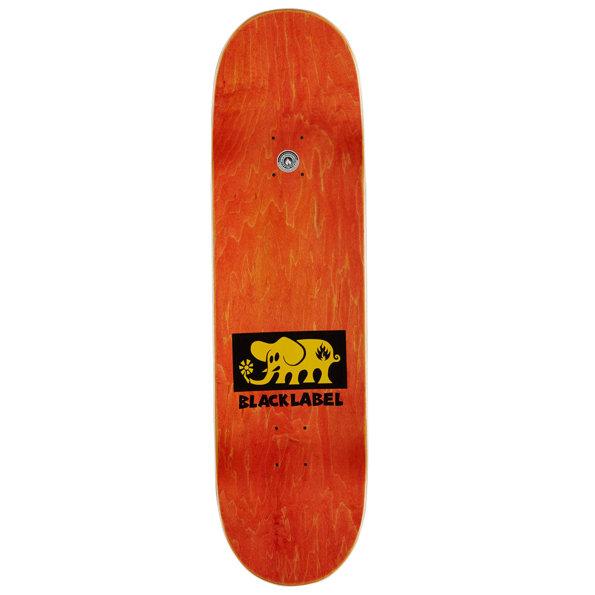 Black Label Elephant Block Skateboard Deck - Yellow - 8.75