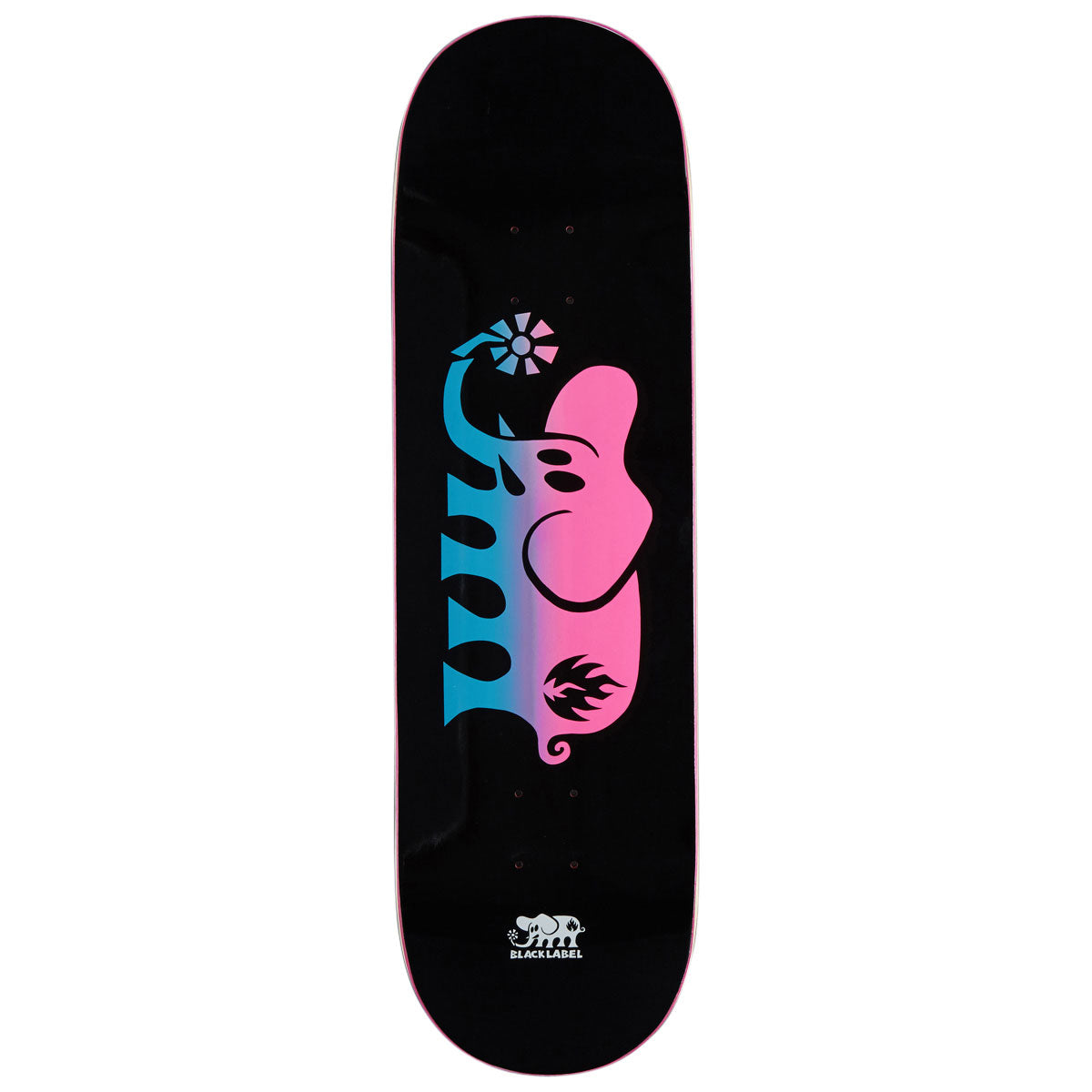Black Label Elephant Fade Skateboard Deck - 9.00