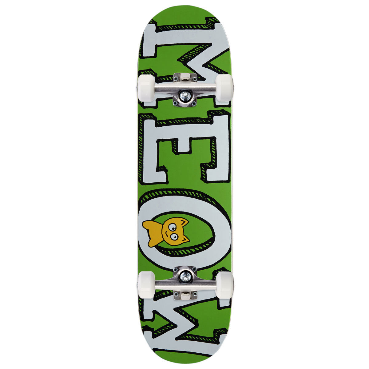 Meow Logo Skateboard Complete - Green - 8.25