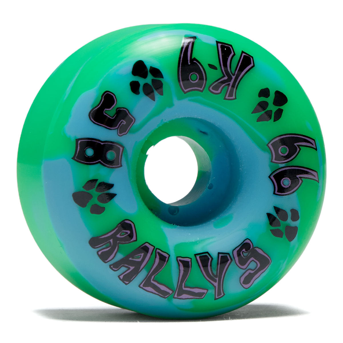 Dogtown K-9 Rally 99a Skateboard Wheels - Blue/Green - 58mm image 1