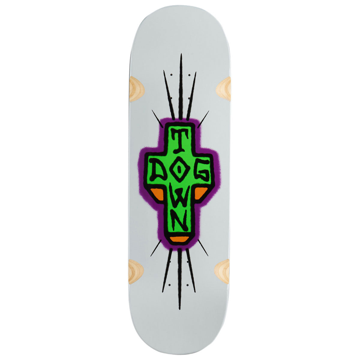 Dogtown Spray Cross Loose Trucks Skateboard Deck - Grey Full Dip - 9.25
