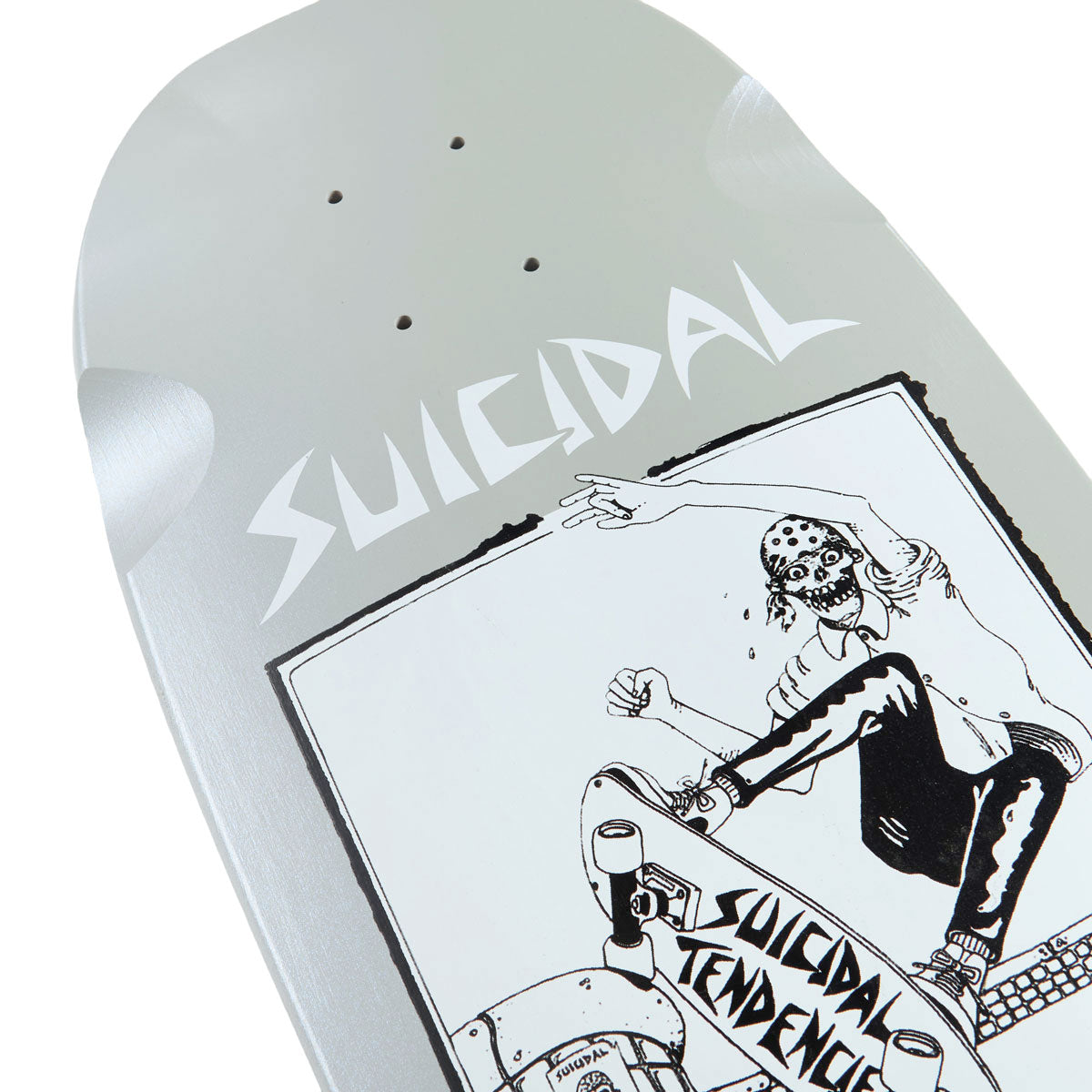 Dogtown x Suicidal Skates Pool Skater 80s Reissue Skateboard Complete - Grey Full Dip/Blue Pearl - 10.125
