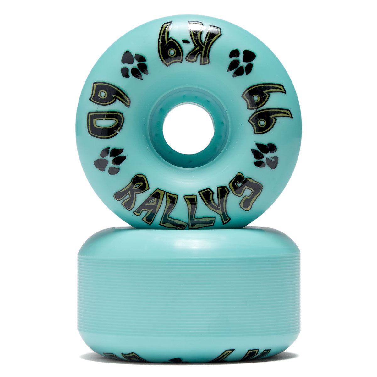 Dogtown K-9 Rally 99a Skateboard Wheels - Teal - 60mm image 2