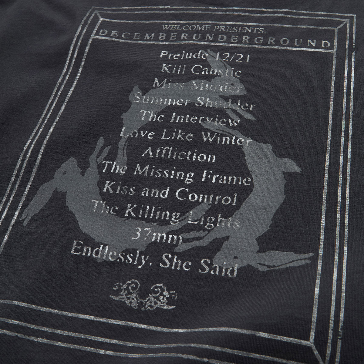 Welcome x AFI Rabbit T-Shirt - Vintage Black image 4