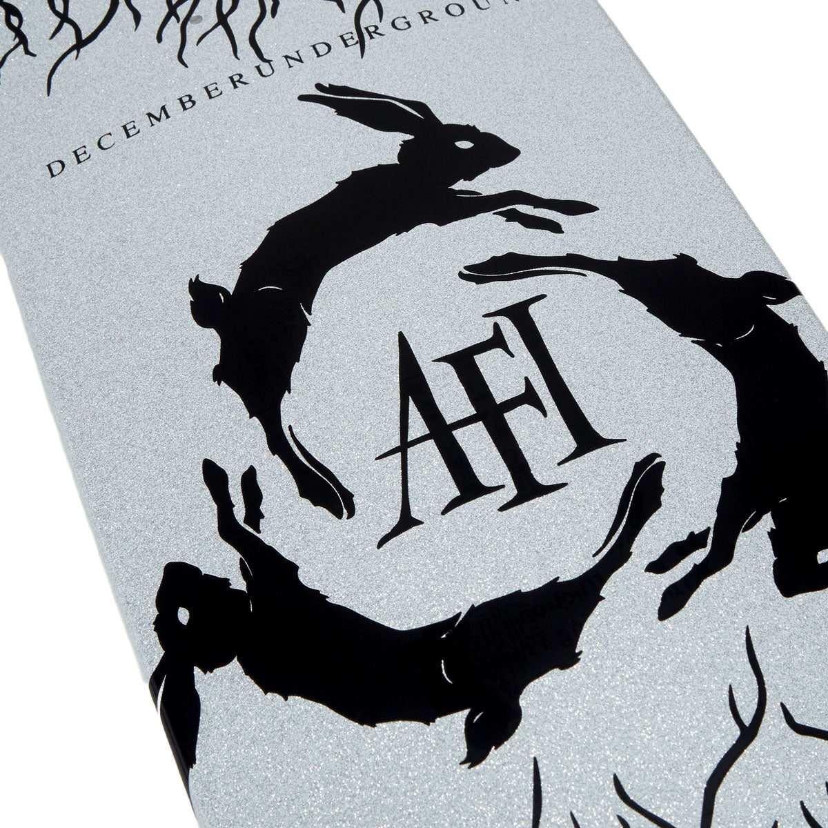 Welcome x AFI Decemberunder On Son Of Boline Skateboard Deck - White Glitter - 8.80