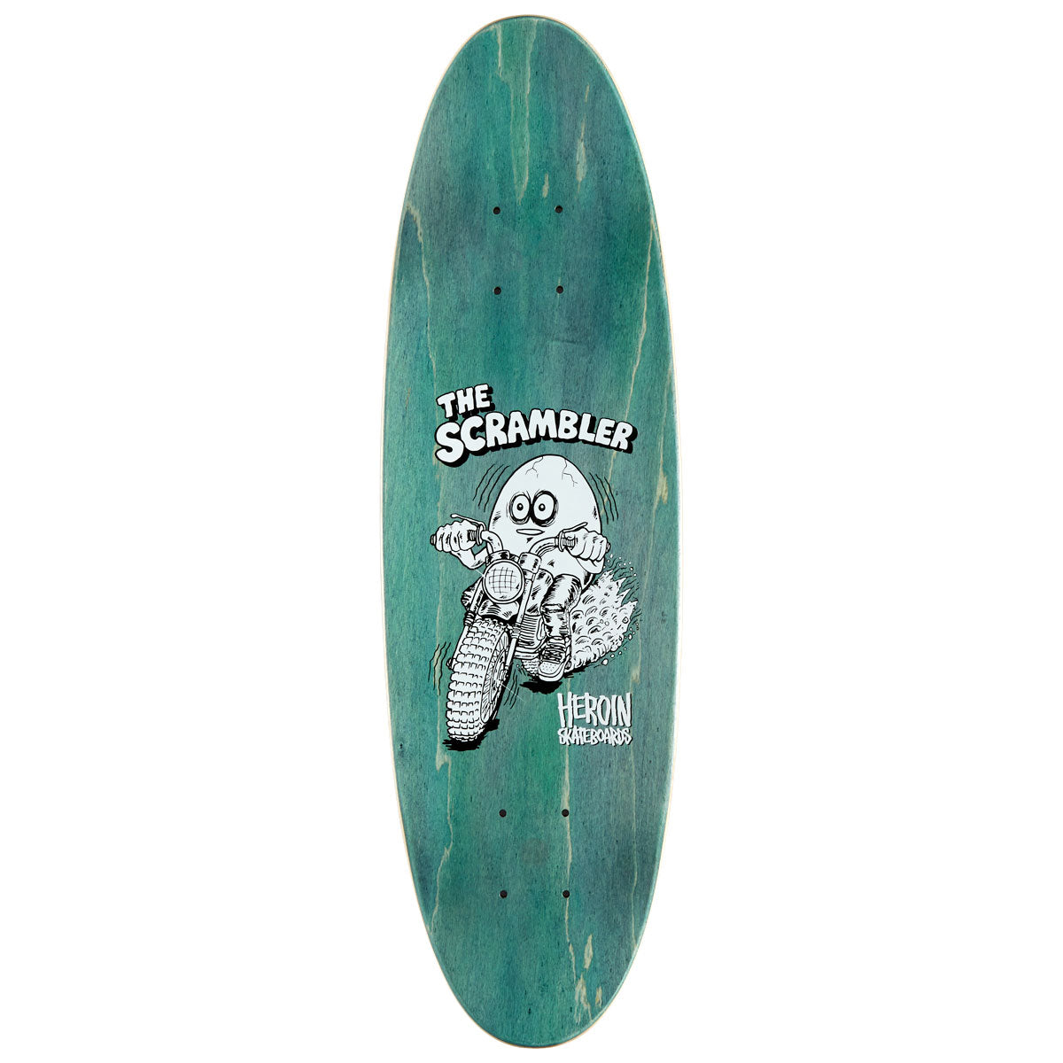Heroin Scrambler Egg Skateboard Deck - 7.88