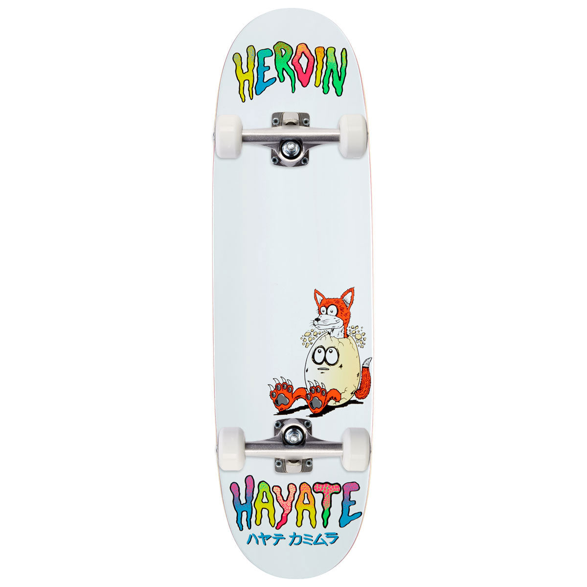 Heroin Hayate Fox Egg Skateboard Complete - 8.75