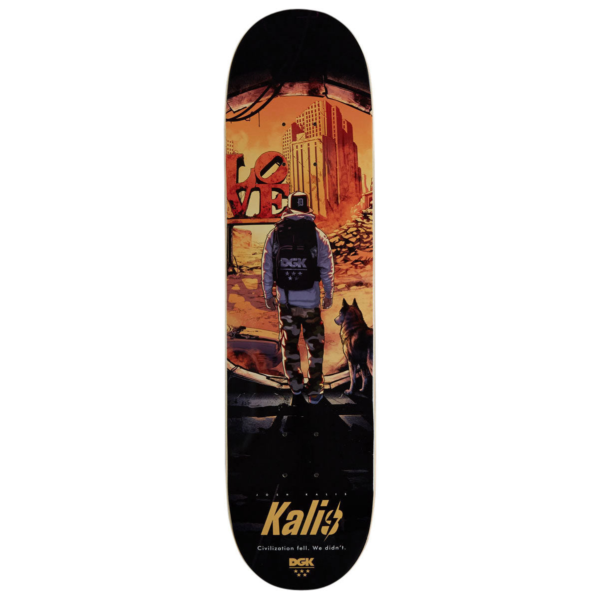 DGK Civilization Kalis Skateboard Deck - 7.80