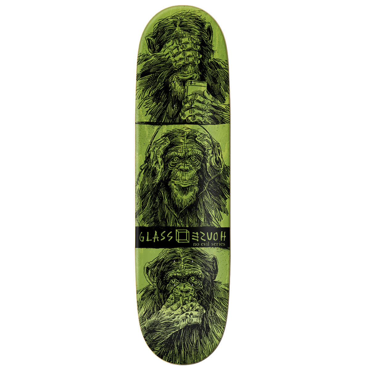 Glass House AJ Lavala See No Evil Skateboard Deck - 8.50