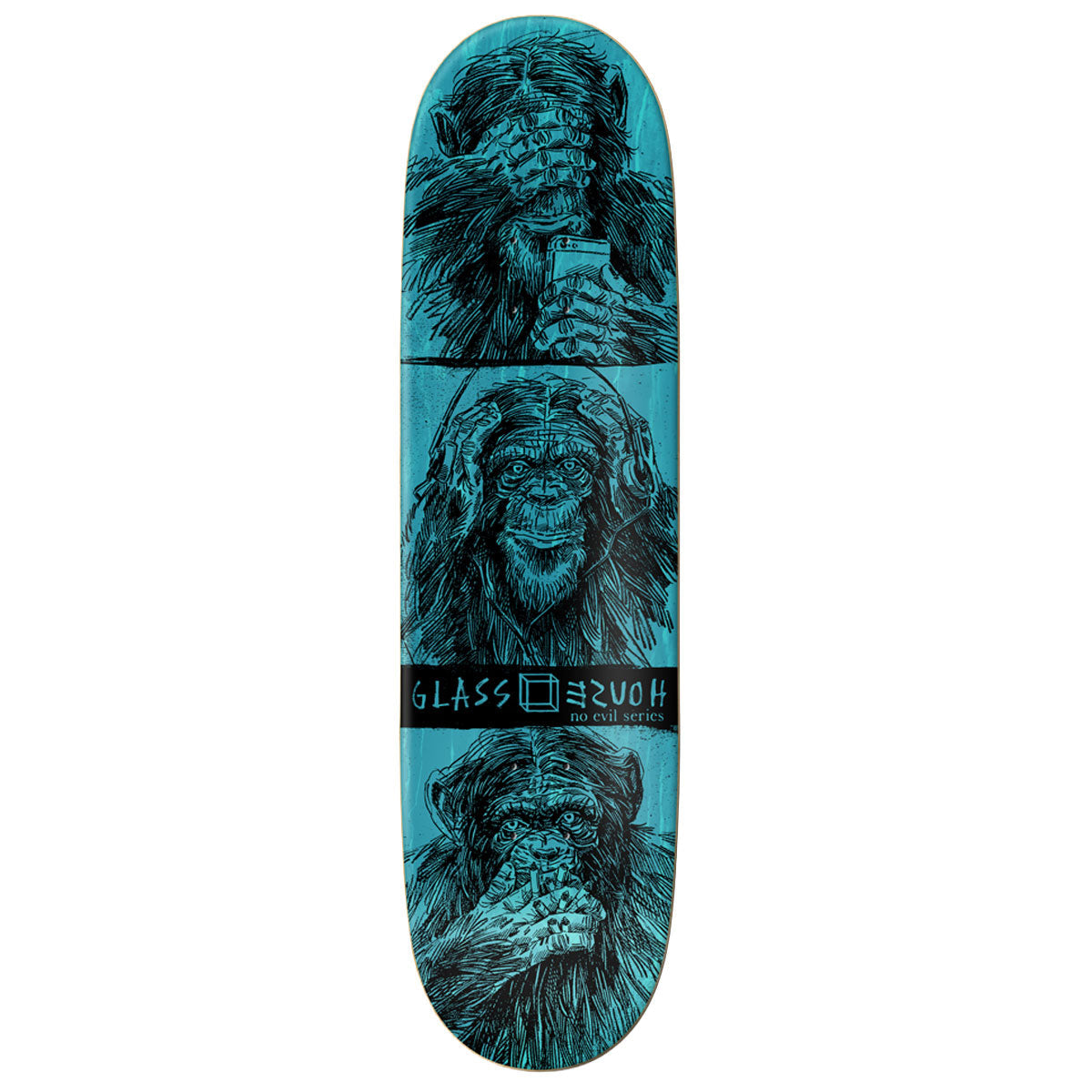 Glass House AJ Lavala Speak No Evil Skateboard Deck - 8.50