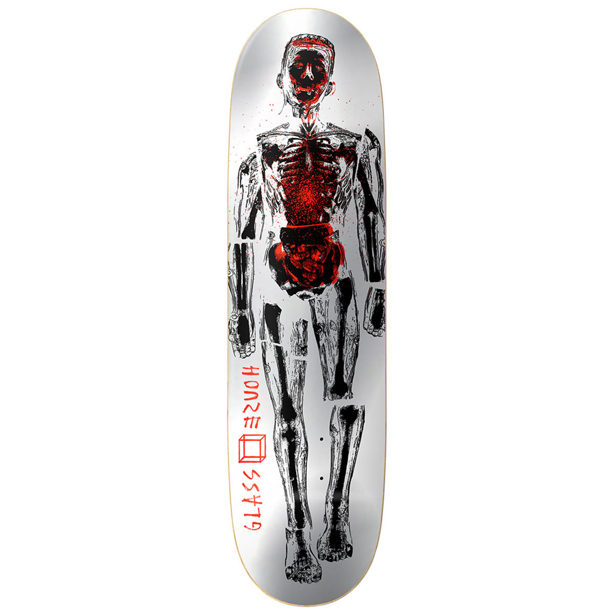 Glass House Glass Man Skateboard Deck - Silver Foil - 8.375