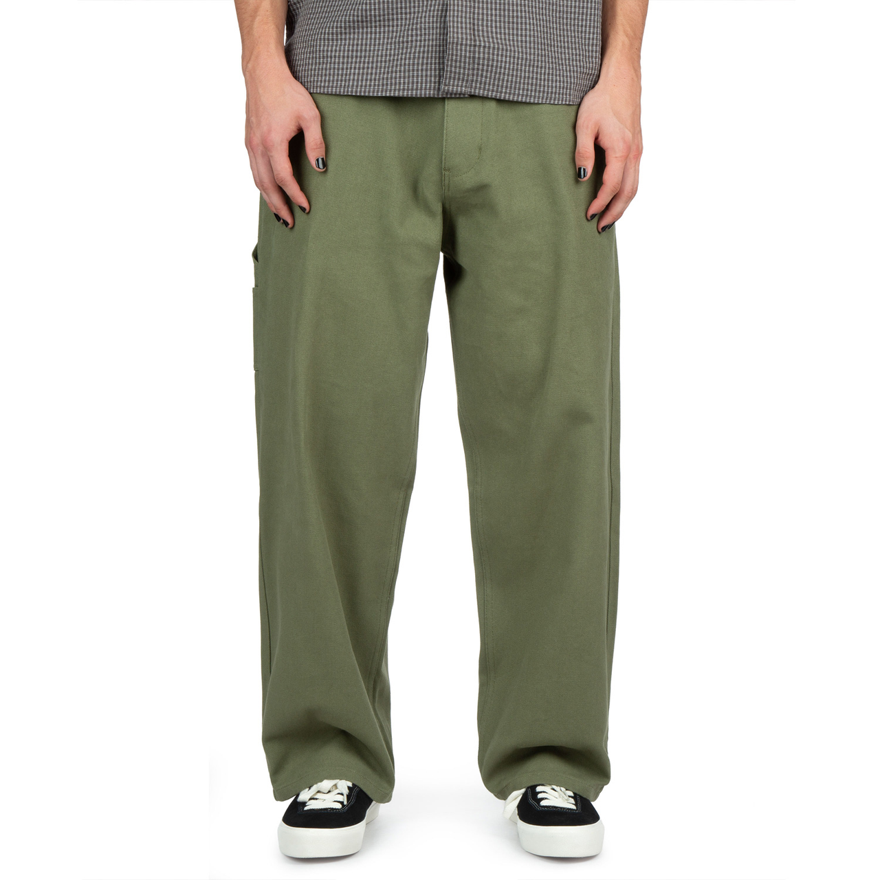 CCS Baggy Straight Canvas Pants - Olive image 1