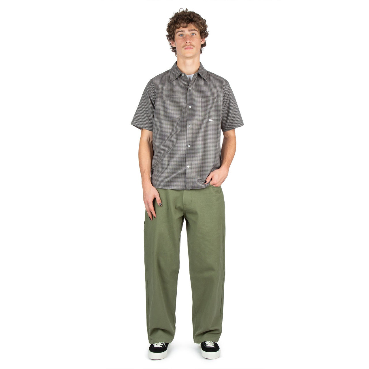CCS Baggy Straight Canvas Pants - Olive image 2