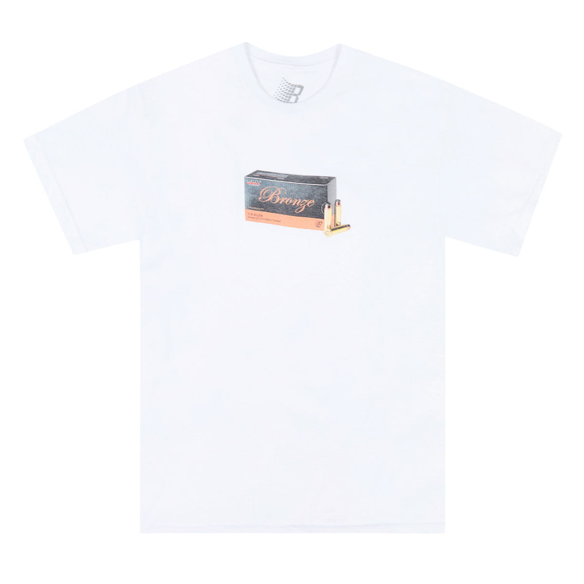 Bronze 56k Bullet T-Shirt - White image 1