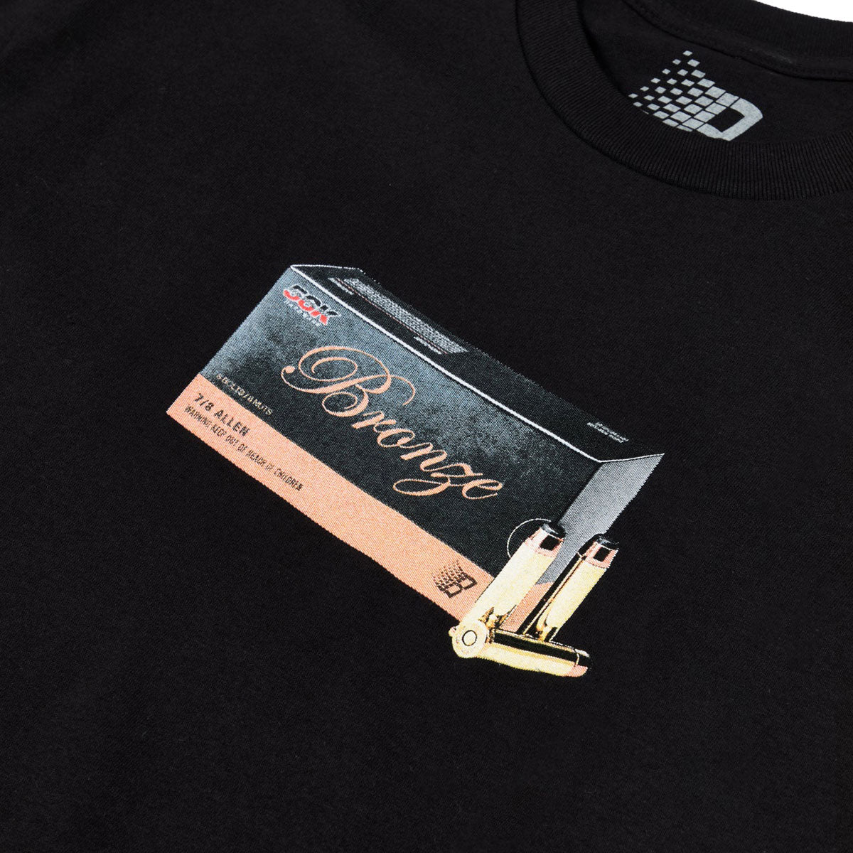 Bronze 56k Bullet T-Shirt - Black image 2