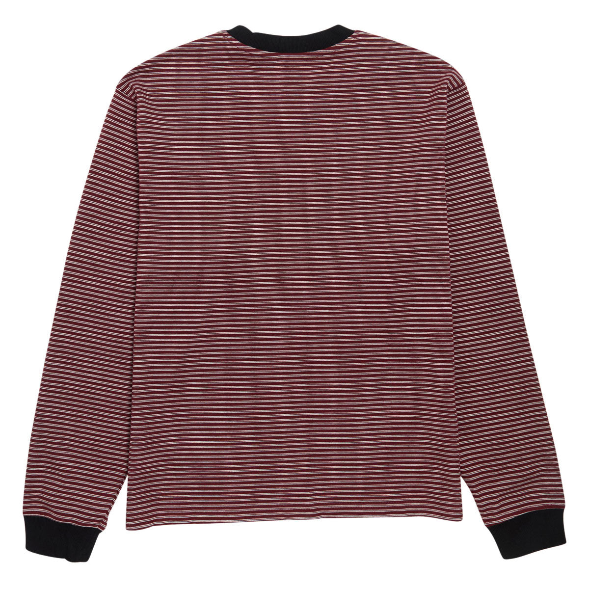 Quasi Linescreen Long Sleeve Pocket T-Shirt - Wine image 2