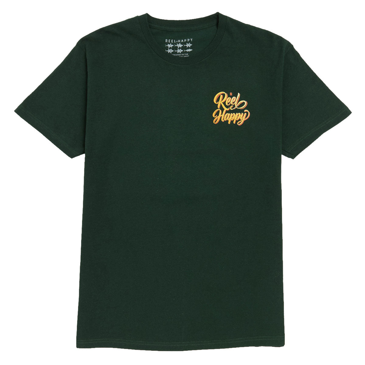 Reel Happy Lucky Lure T-Shirt - Forest Green image 2