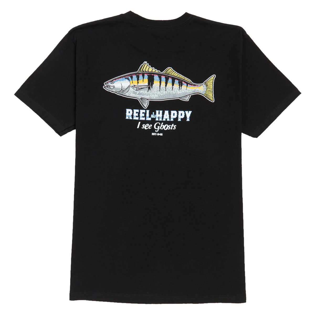 Reel Happy I See Ghosts T-Shirt - Black image 1
