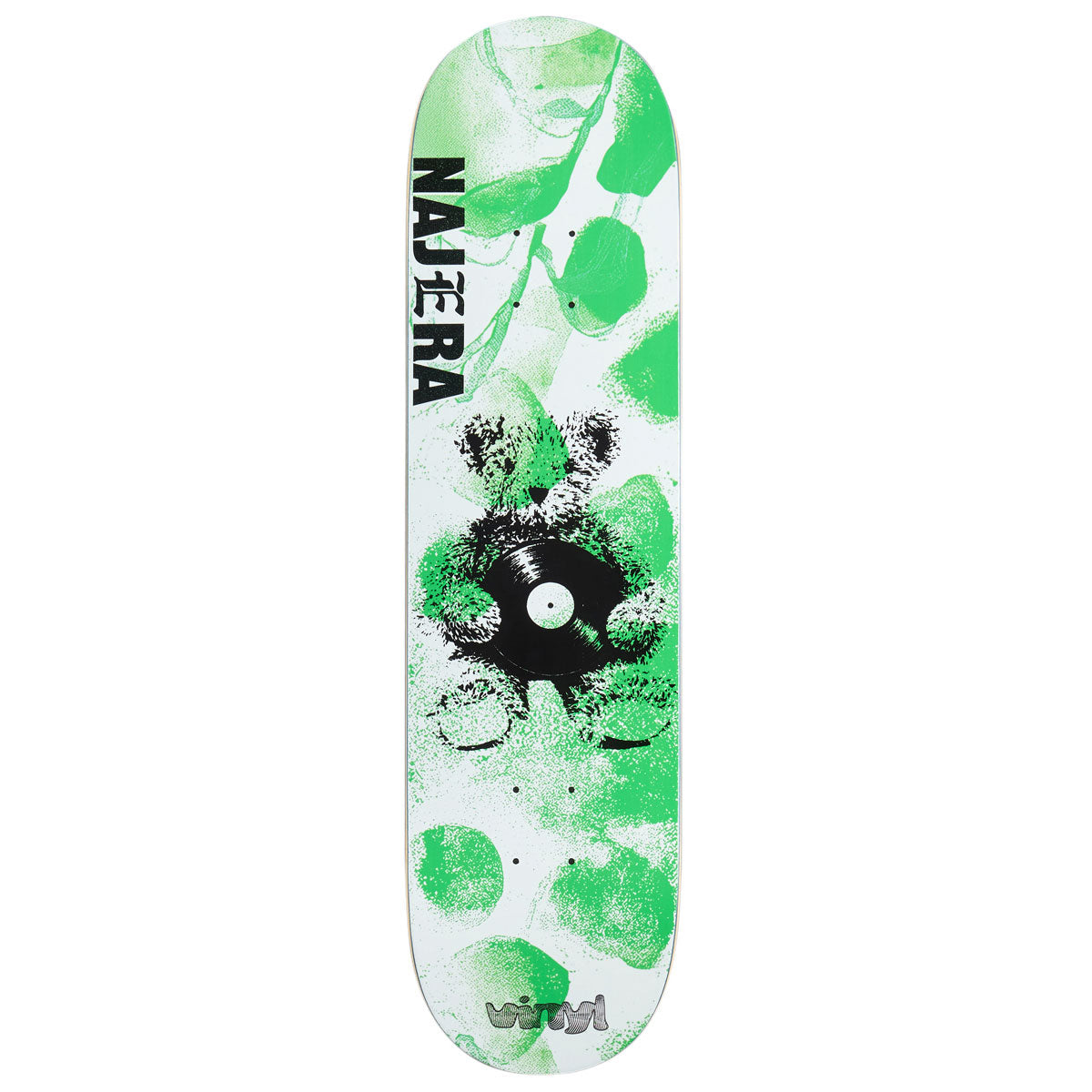 Vinyl Najera Bear Record Skateboard Deck - 8.125