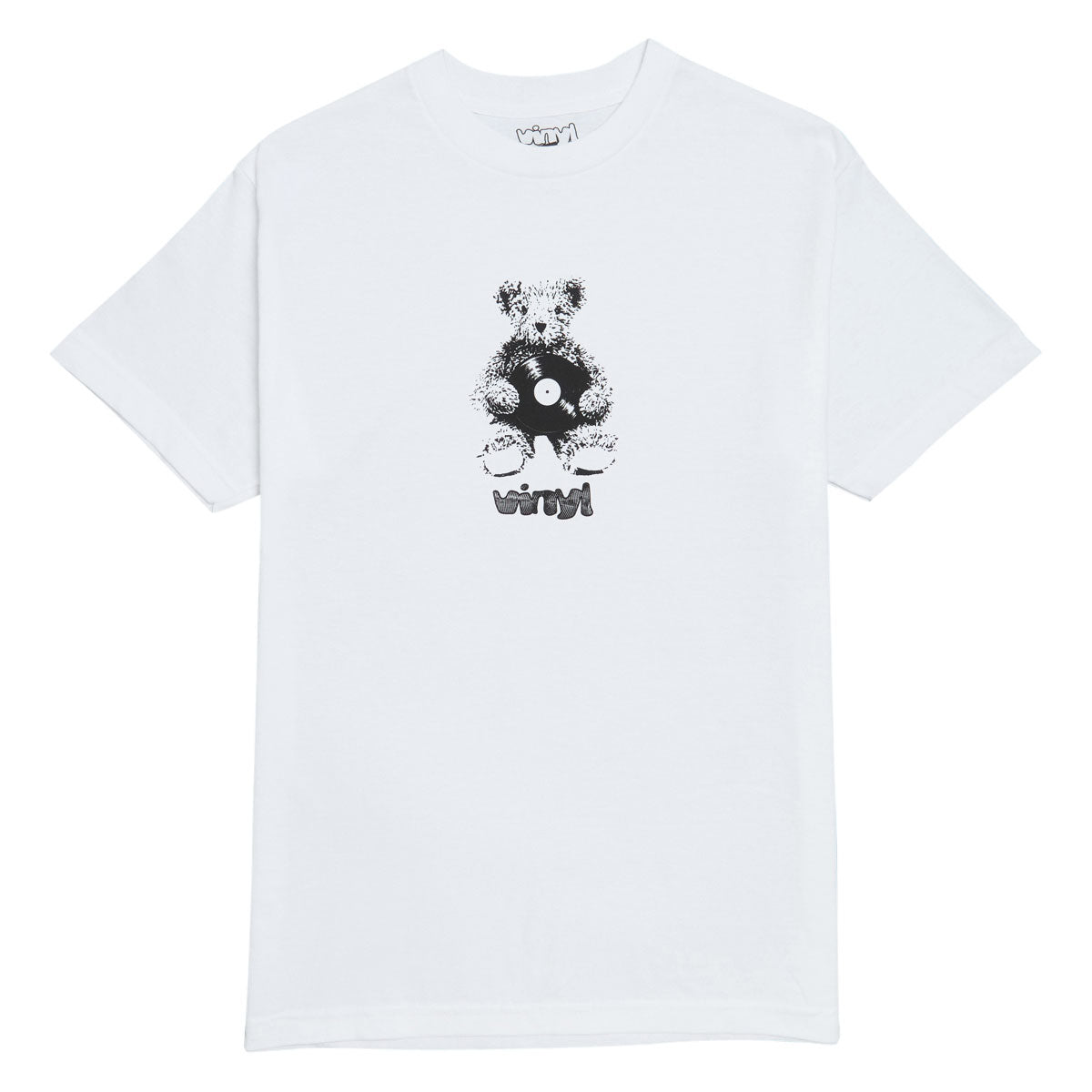 Vinyl Bear Record T-Shirt - White image 1