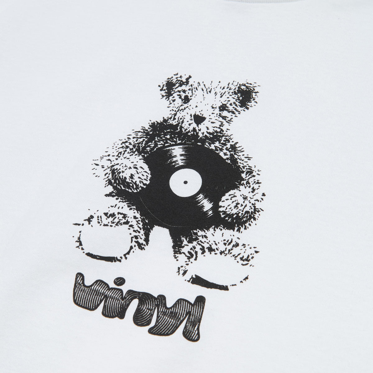 Vinyl Bear Record T-Shirt - White image 2