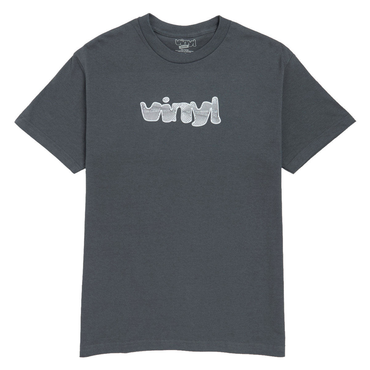 Vinyl Spiral Logo T-Shirt - Charcoal Grey image 1