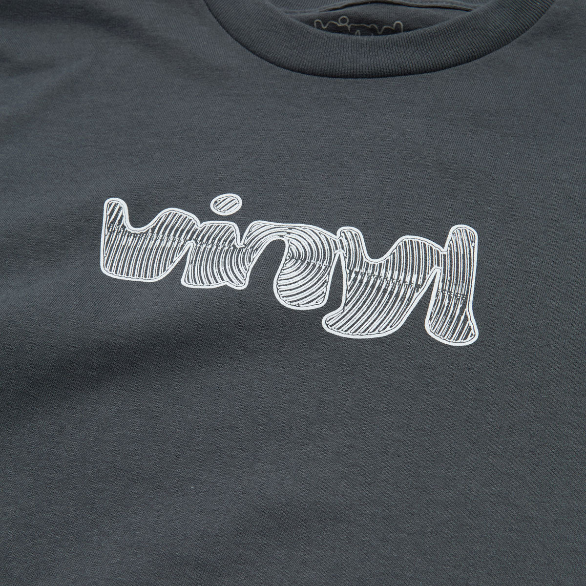 Vinyl Spiral Logo T-Shirt - Charcoal Grey image 2