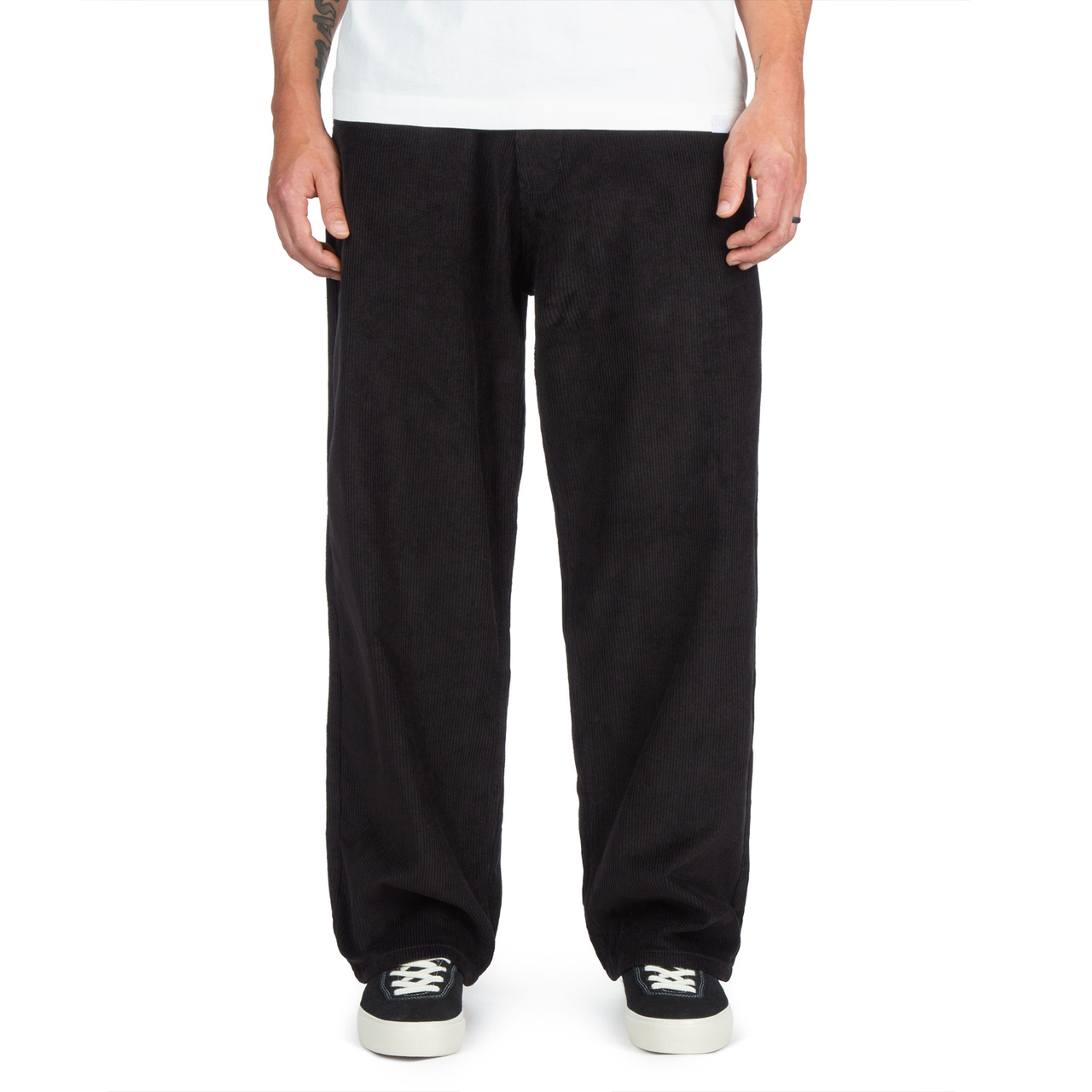 CCS Baggy Straight Cordurory Pants - Black image 1